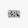 Precious Metal-Plated Brass and Enamel Leopard Pavé Ring