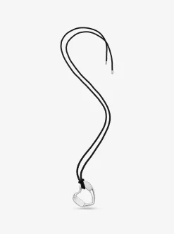 Precious Metal-Plated Brass Heart Necklace