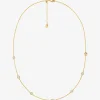 Precious Metal-Plated Sterling Silver Cubic Zirconia Necklace
