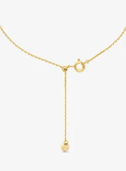 Precious Metal-Plated Sterling Silver Cubic Zirconia Necklace