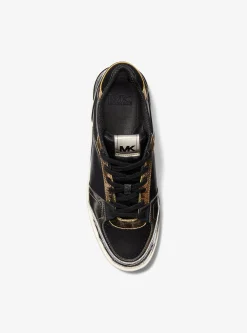 Rebel Color-Block Leather Sneaker