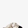 Ruth Python Embossed Leather Slide Sandal