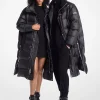 Satin Cir&eacute; Puffer Coat
