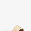 Saylor Empire Logo Jacquard Straw Slide Sandal