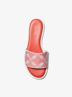 Saylor Empire Logo Jacquard Slide Sandal