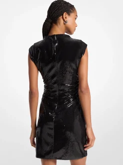 Sequined Knit Dress