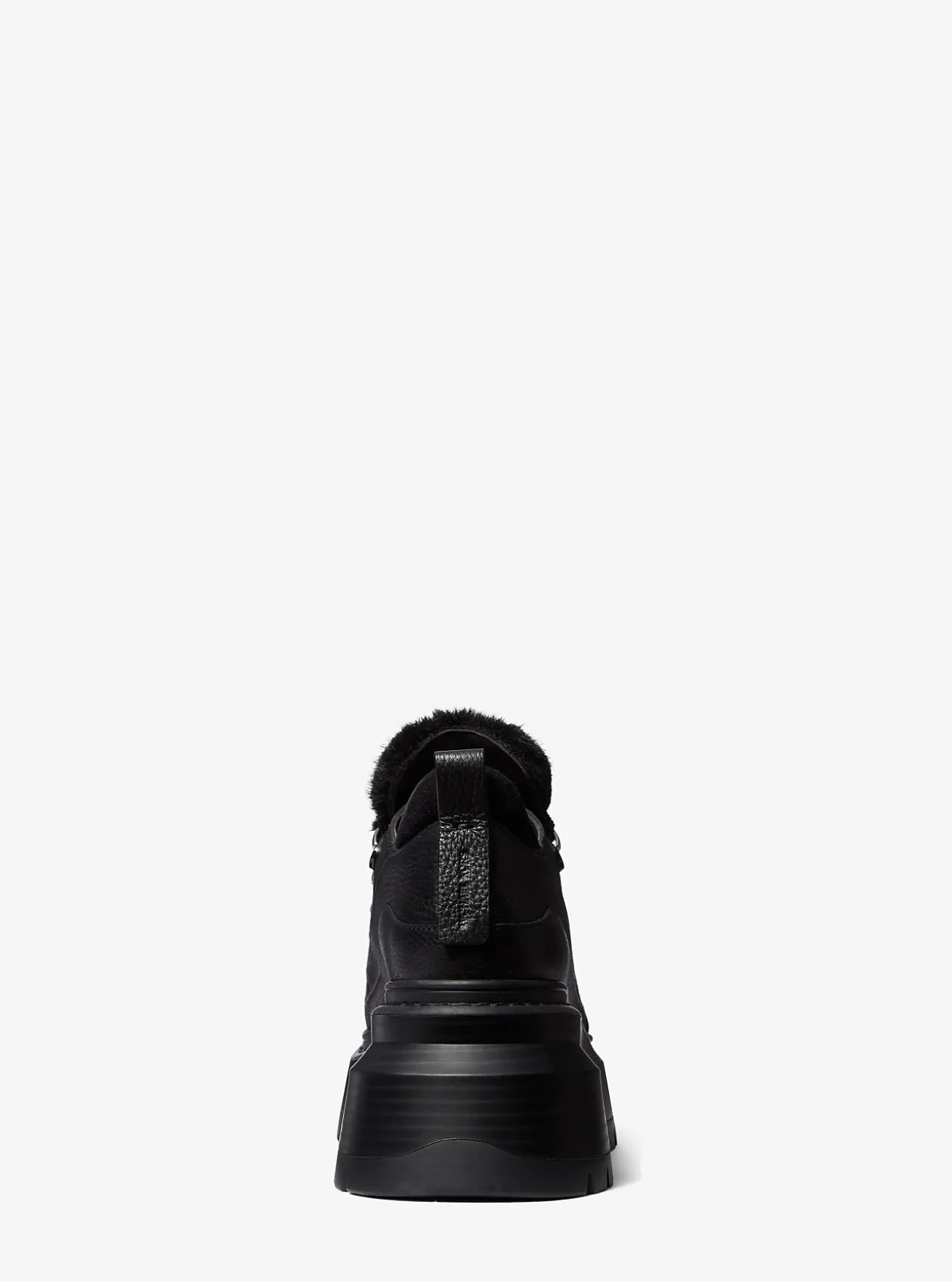 Shiloh Leather and Faux Fur Platform Boot