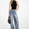 Sleeveless Turtleneck Cropped Top