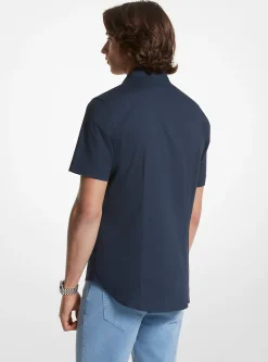 Slim-Fit Stretch Cotton Shirt