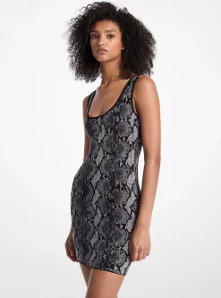 Snake Jacquard Dress