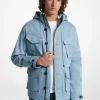 Stretch Cotton Hooded Field Jacket