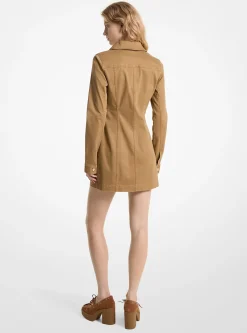 Stretch Organic Cotton Lace-Up Dress