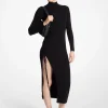 Stretch Wool Ruched Dress