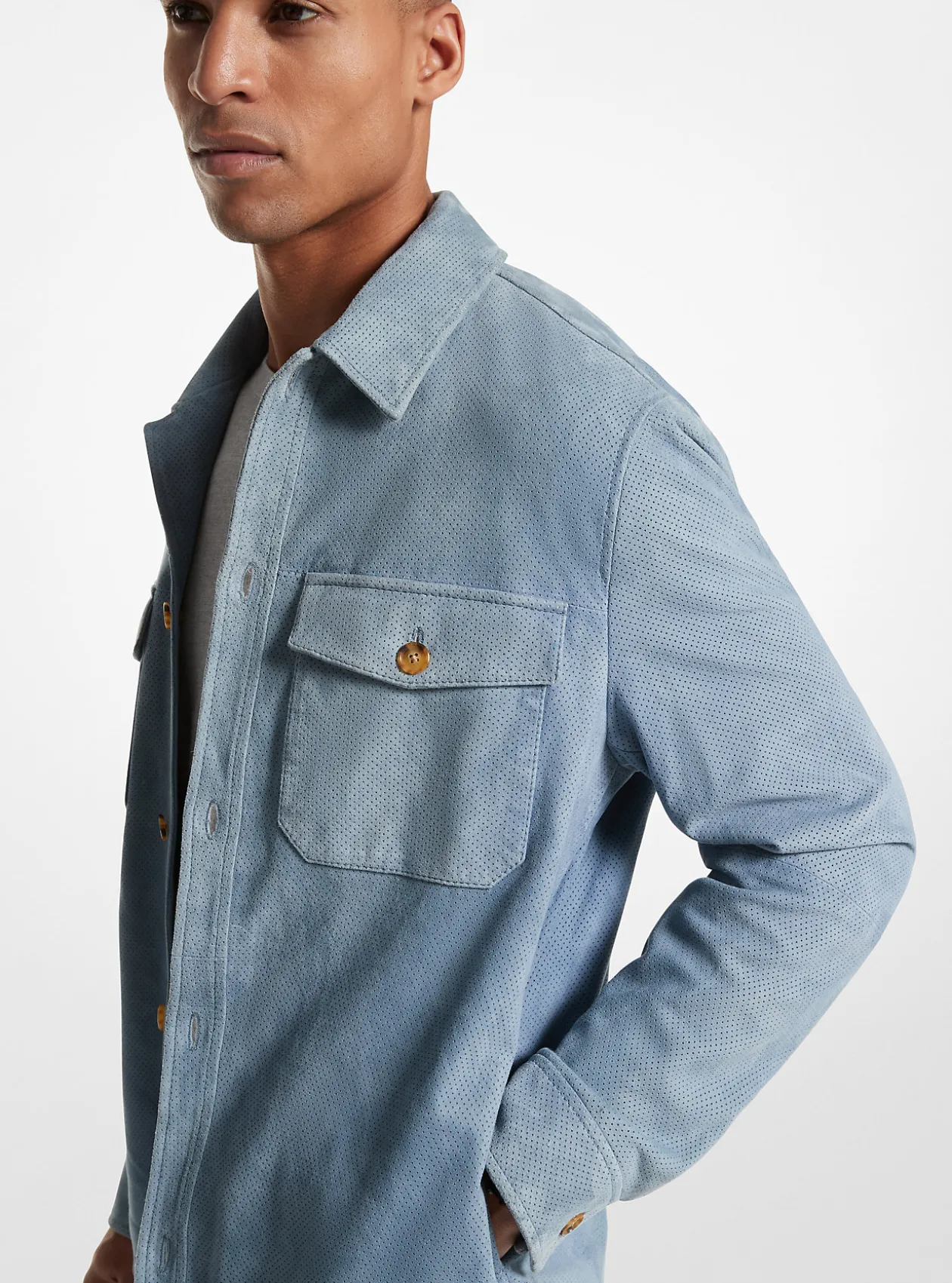 Suede Shirt Jacket