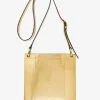 Tate Small Metallic Python Embossed Leather Crossbody Bag