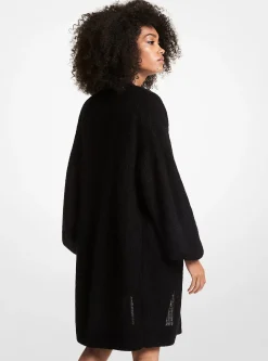 Textured Knit V-Neck Cardigan