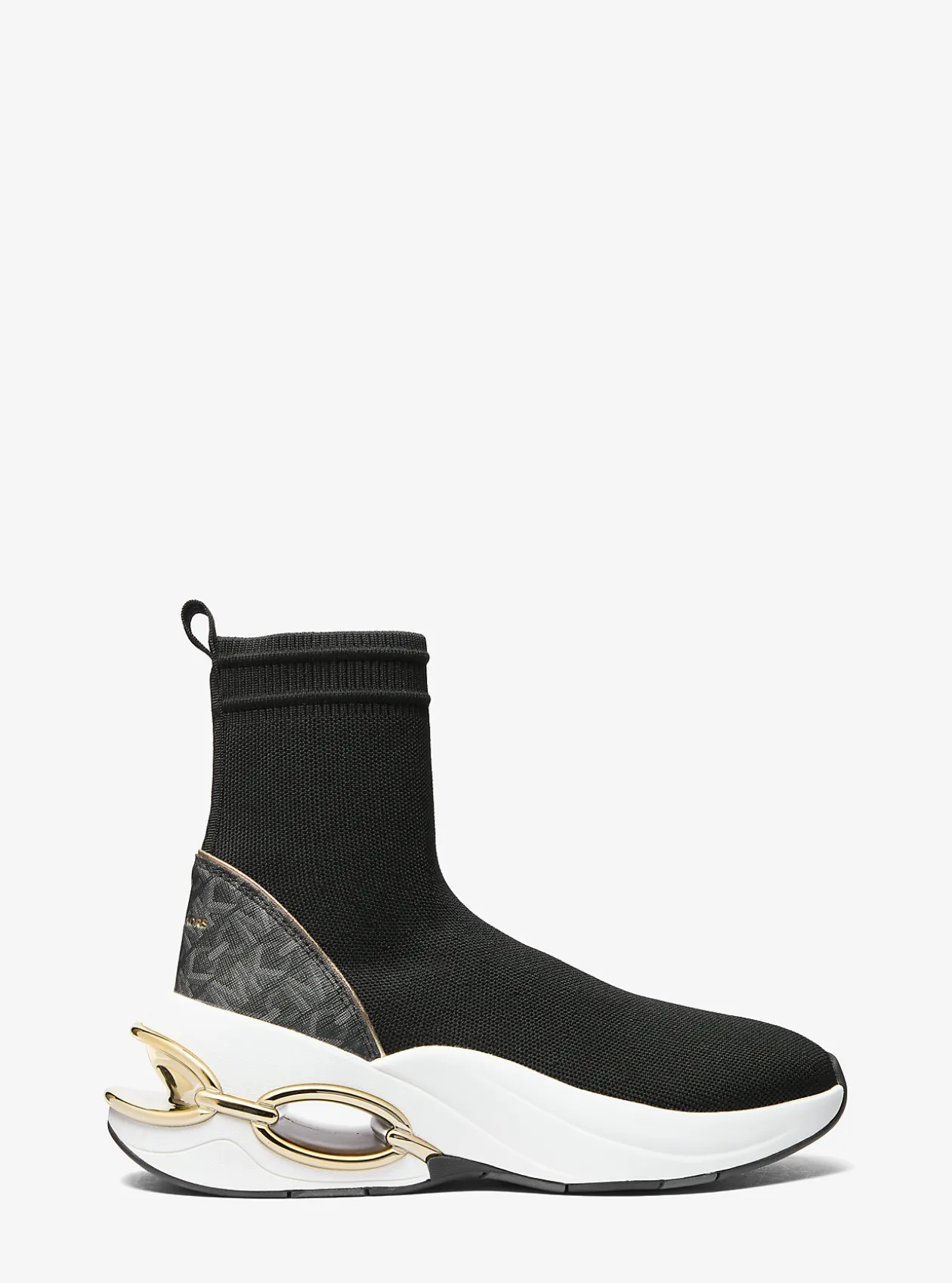 Toni Stretch Knit and Empire Monogram Sock Sneaker
