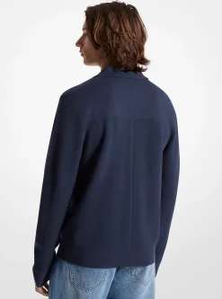 Viscose Blend Snap Jacket