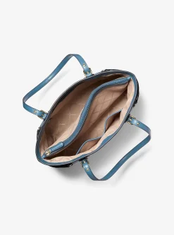 Voyager Small Color-Block Logo Tote Bag