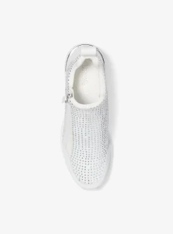 Willis Crystal Embellished Stretch Knit Trainer