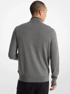 Wool Half-Zip Sweater