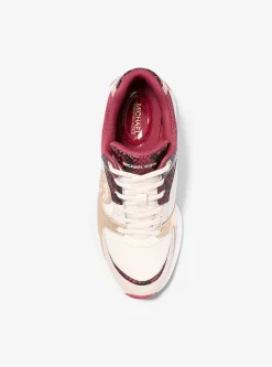 Zuma Snake Embossed Leather and Mesh Trainer